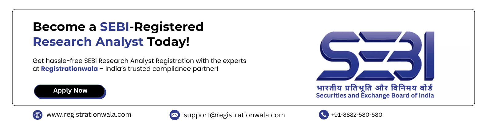 SEBI Registration for Research Analyst